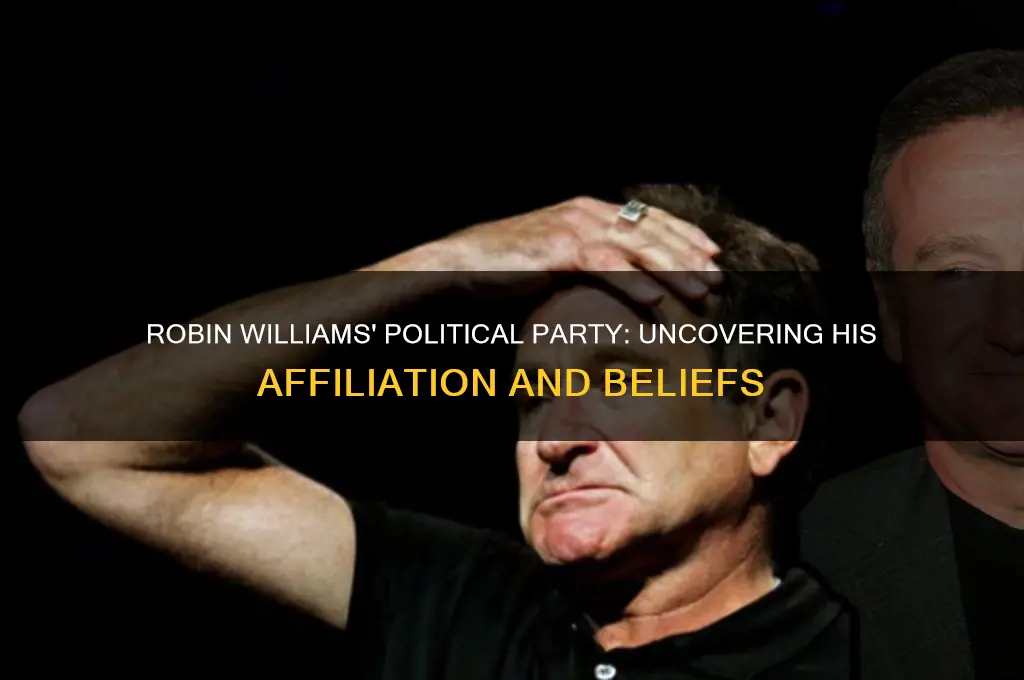 what political party was robin williams