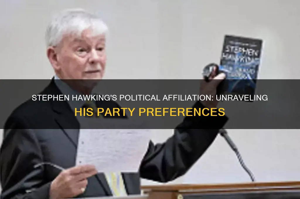 what political party was stephen hawking