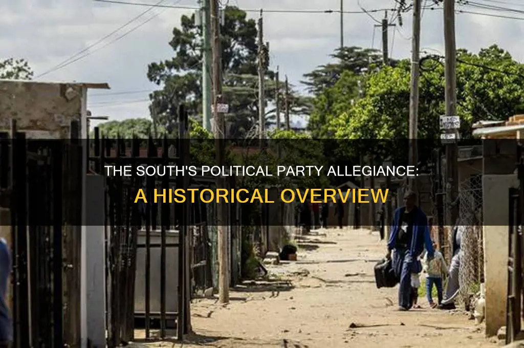 what political party was supported by south