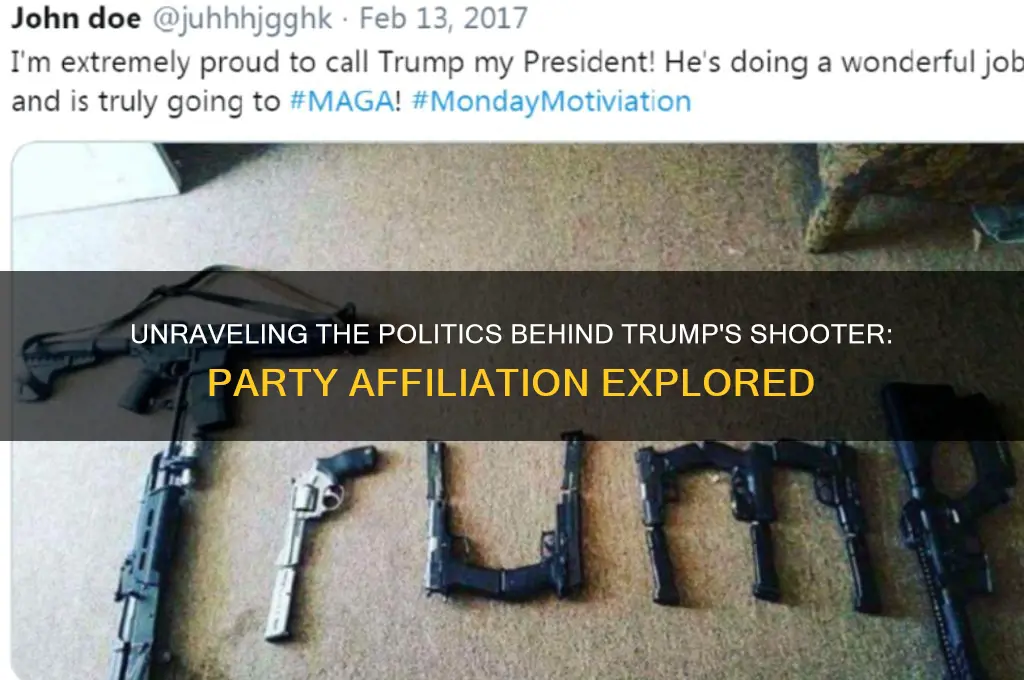 what political party was the guy who shot trump