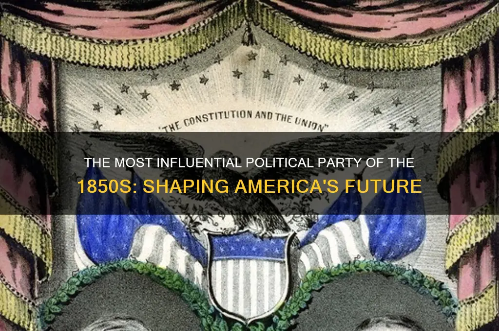 what political party was the most important 1850-1860