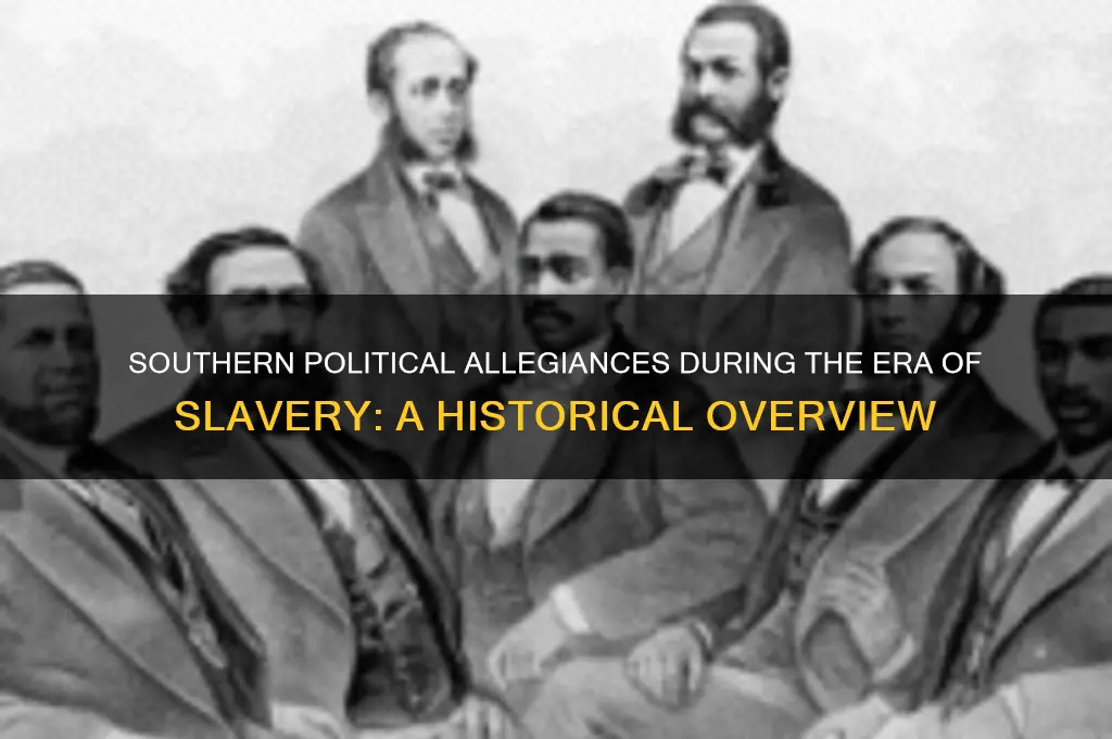 what political party was the south during slavery