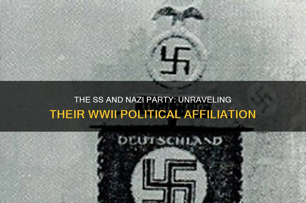 what political party was the ss part of during ww2