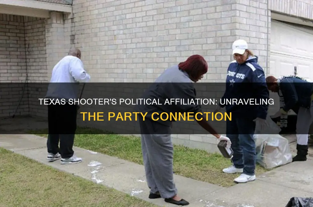 what political party was the texas shooter attached too