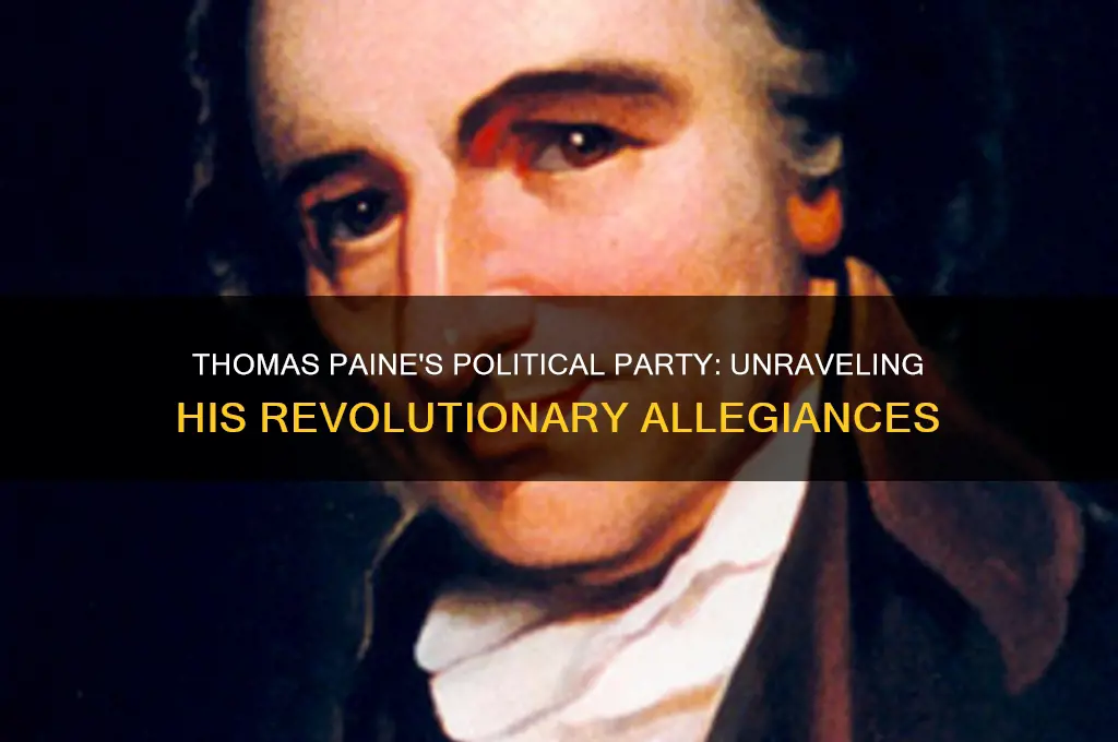 what political party was thomas paine