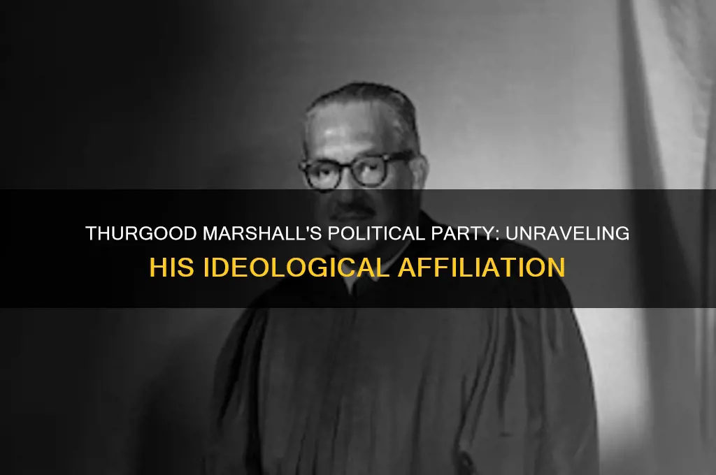 what political party was thurgood marshall