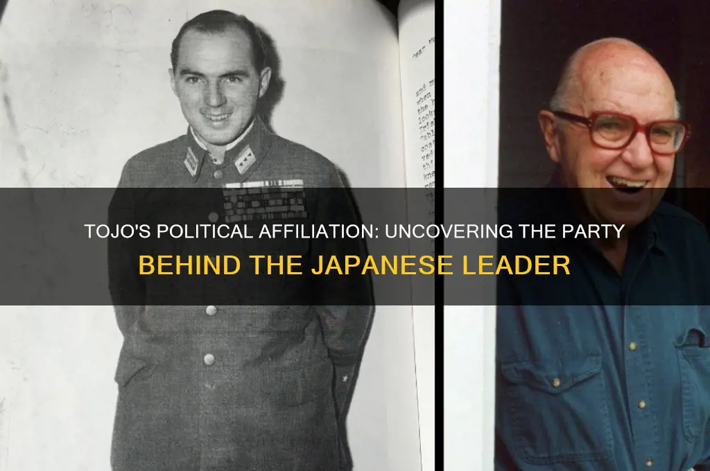 what political party was tojo part of