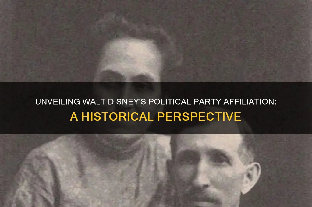 what political party was walt disney
