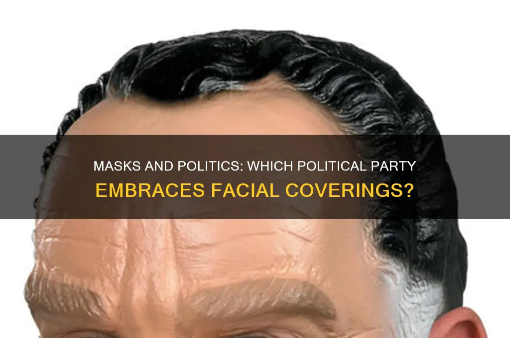 what political party wears masks