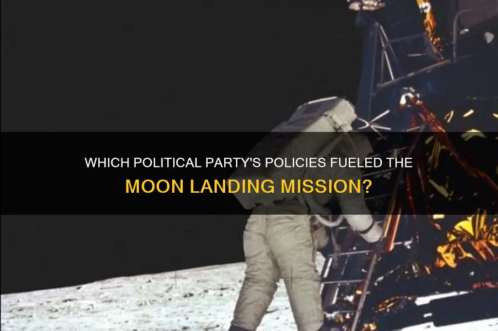 what political party went to the moon