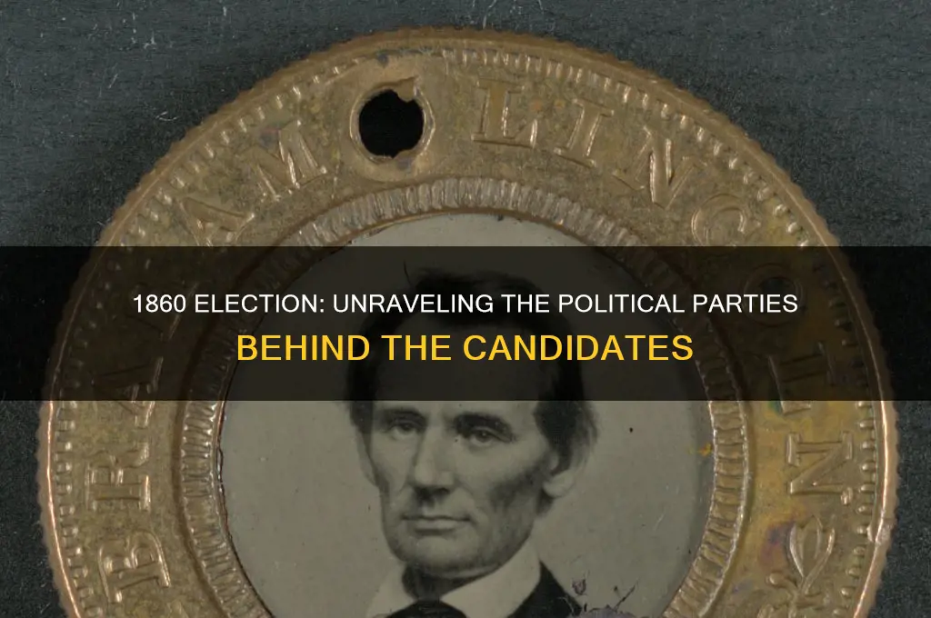what political party were the canidits of 1860