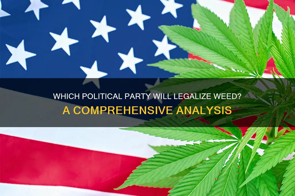 what political party will legalise weed