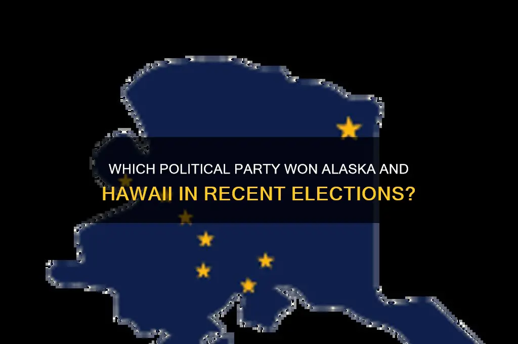 what political party won alaska and hawii