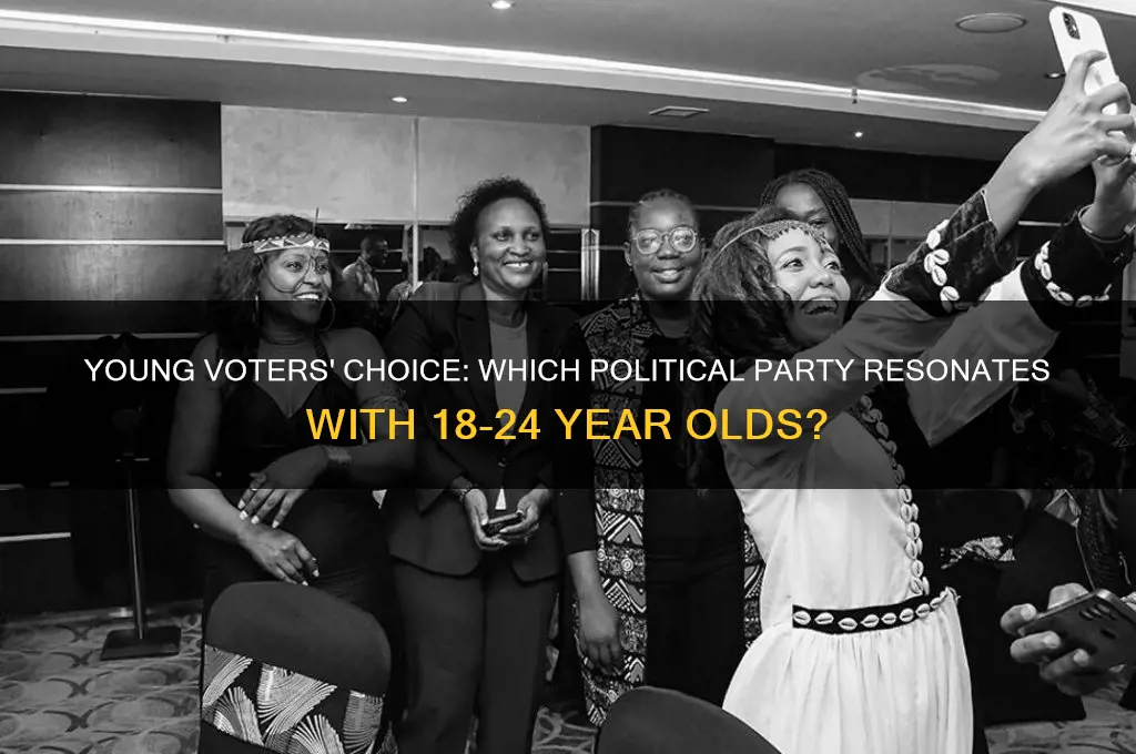 what political party would 18-24 year olds chose