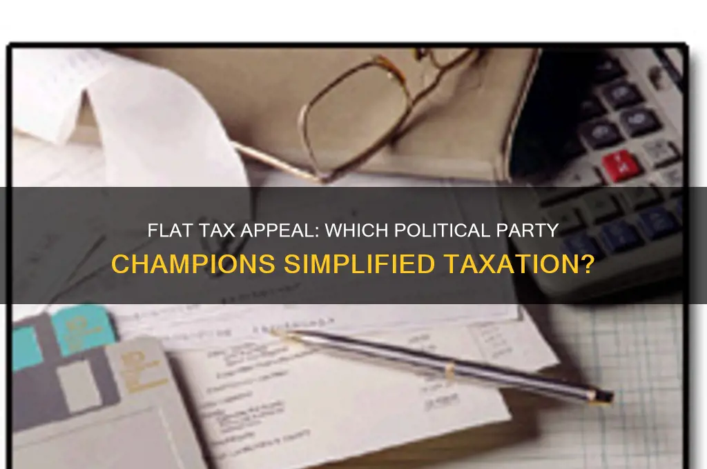 what political party would be interested in a flat tax