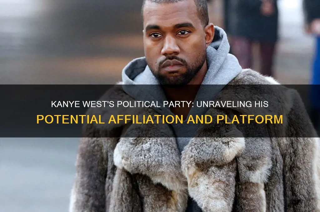 what political party would kanye west run for