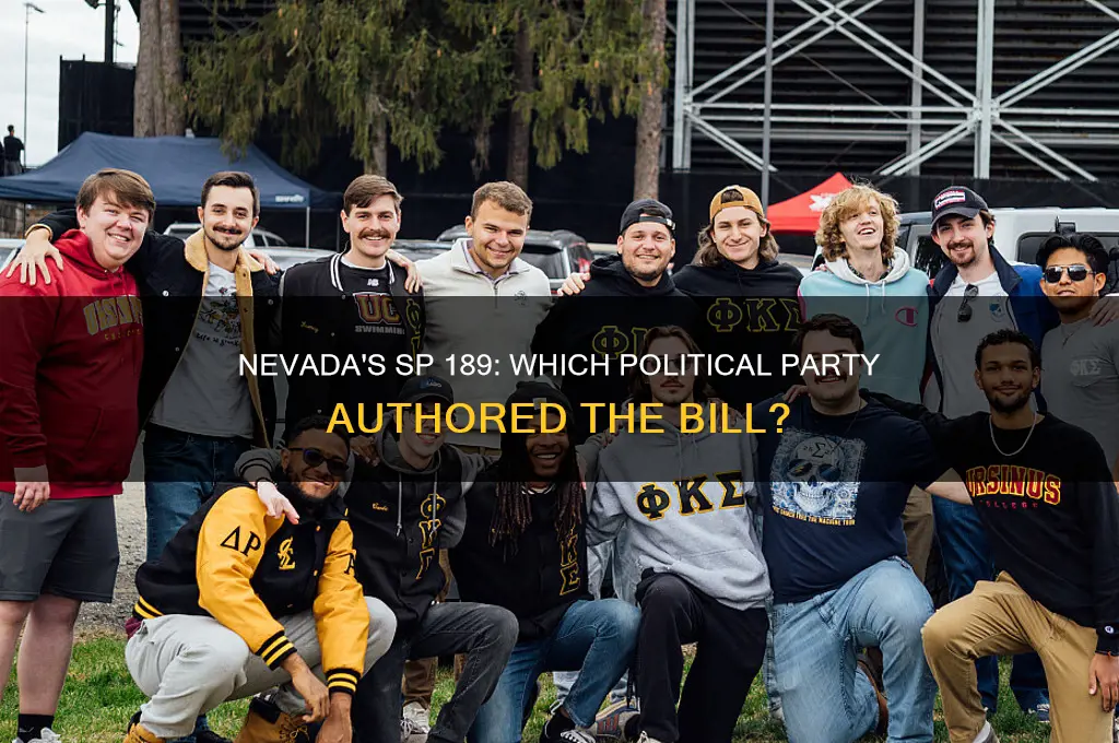 what political party wrote sp 189 nevada