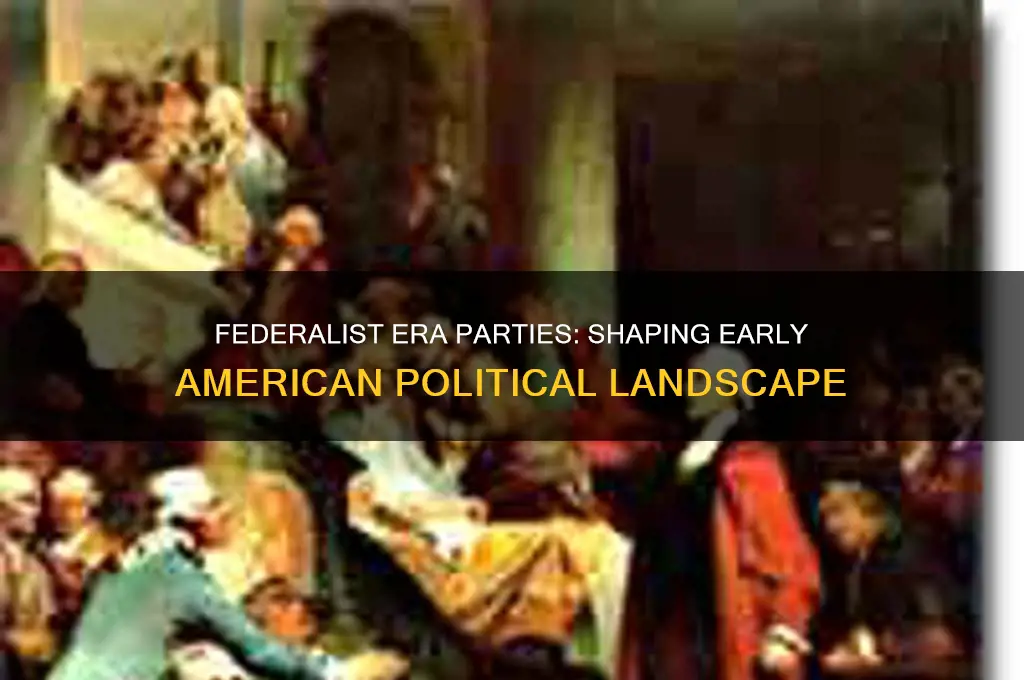 what political partys formed during the federalist era