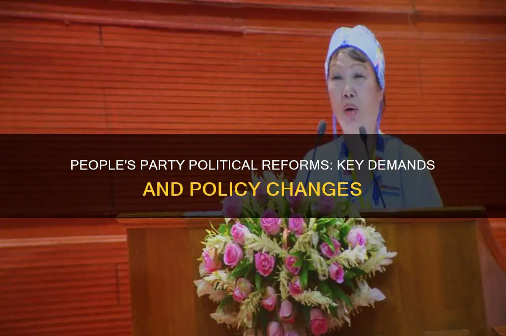 what political reforms did the people