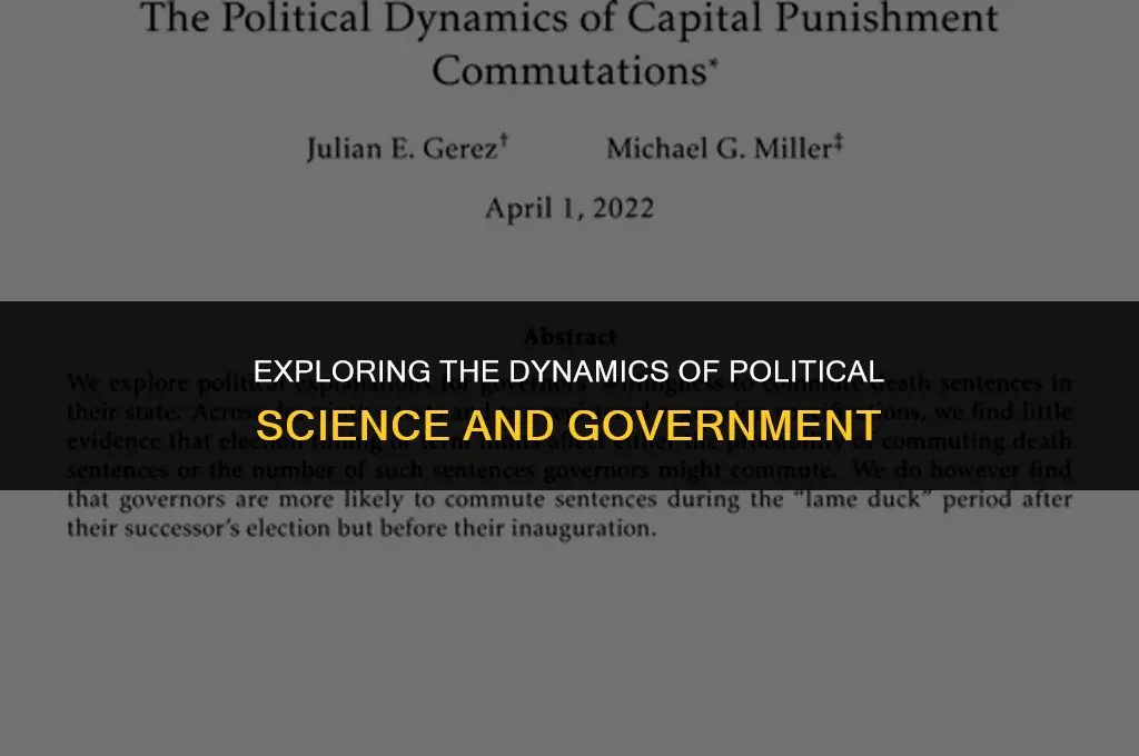 what political science and government