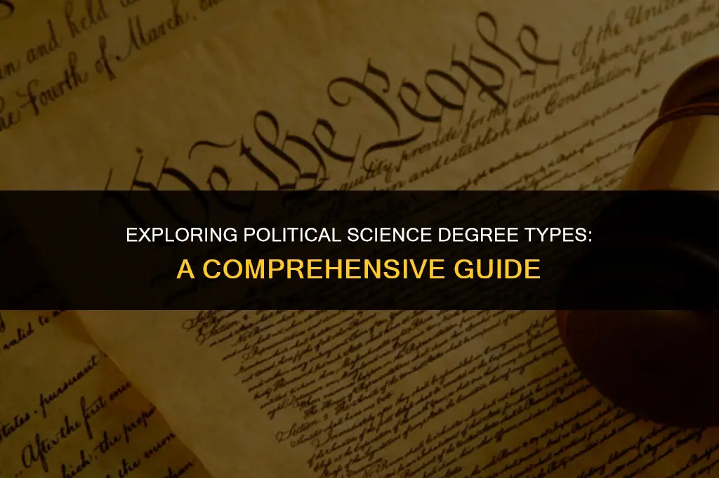 what political science degree types