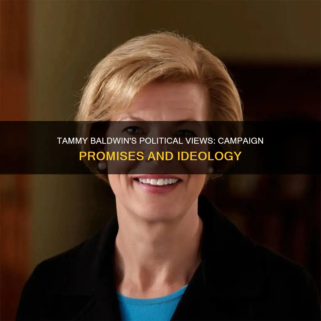 what political views did tammy baldwin campaign on