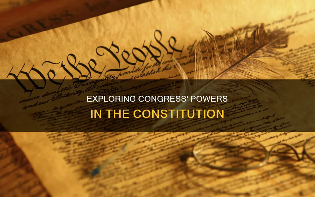 what portion of the constitution enumerates the powers of congress