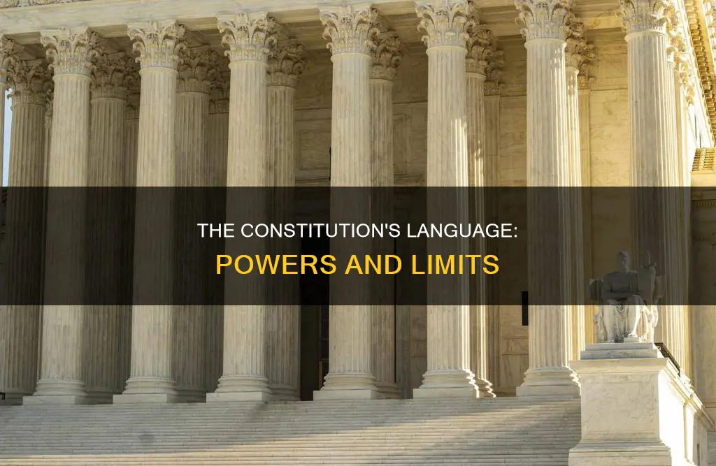 what powers are expressed by the language of the constitution