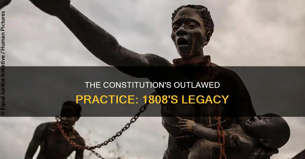 what practice does the constitution outlaw as of 1808
