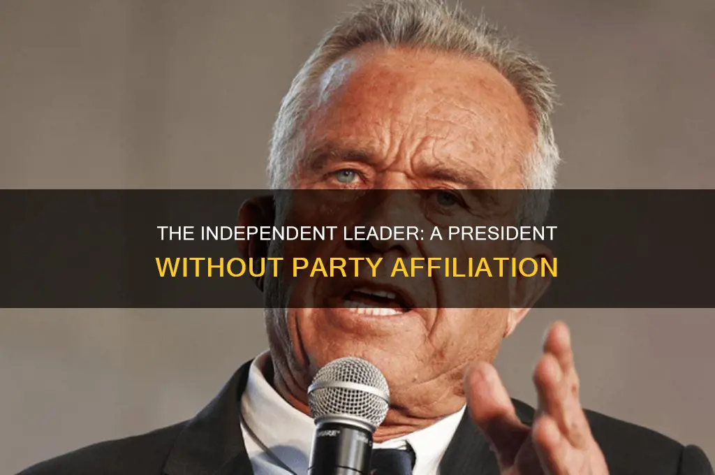 what president never claimed a political party