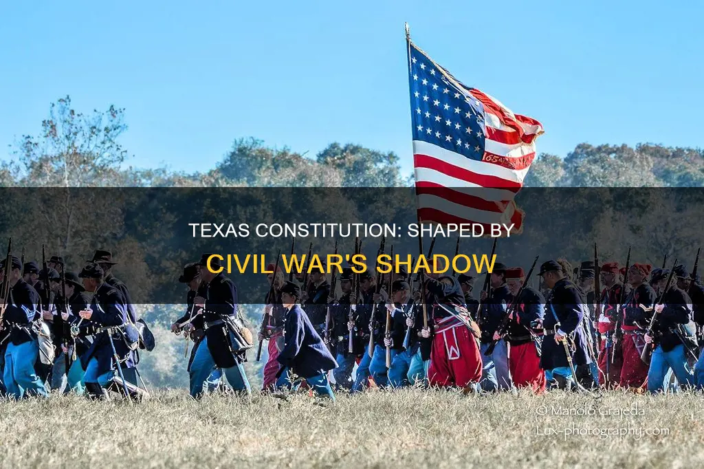 what principal historic event shaped the 1866 texas constitution