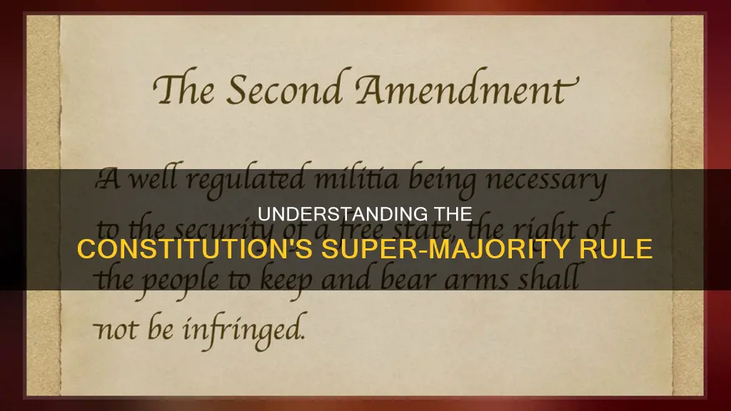 what process from the constitution requires a 3 4 margin
