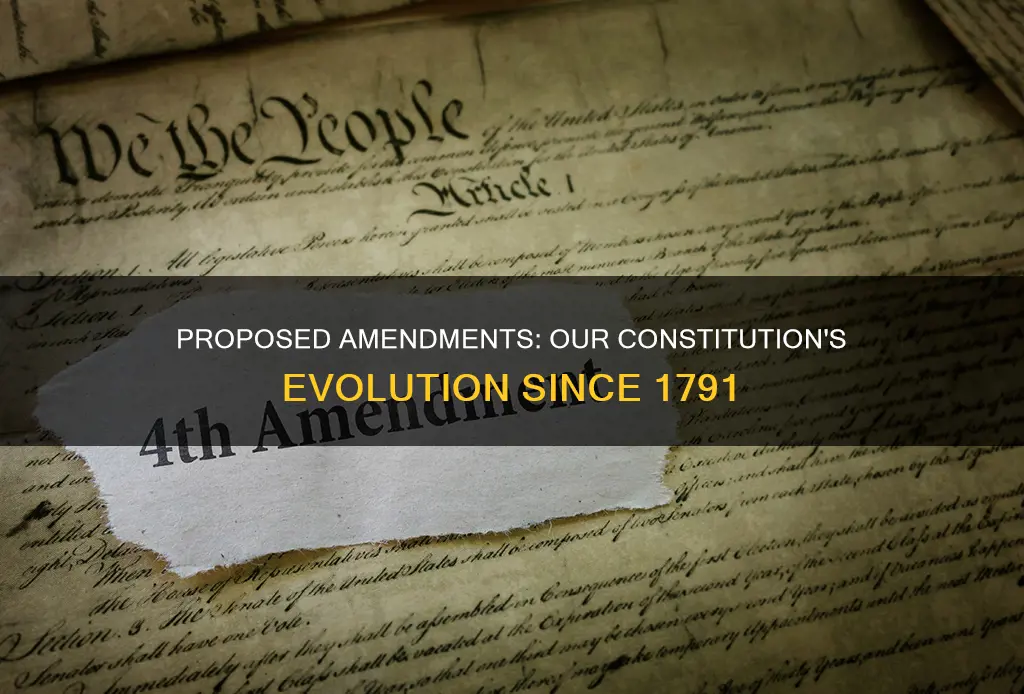 what propses have been made to the constitution since 1791