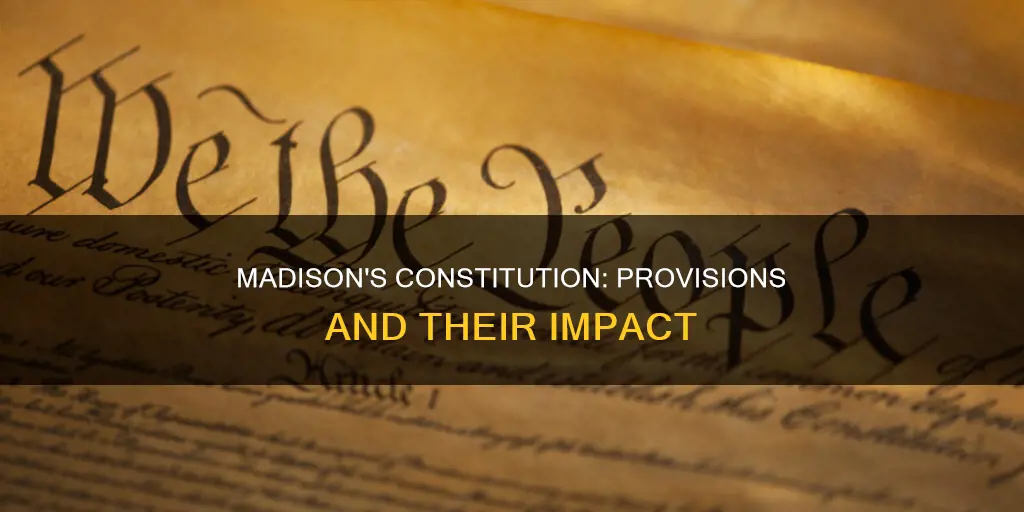 what provisions did madison write into the constitution