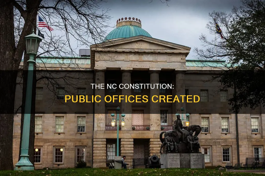 what public offices were created by the nc constitution