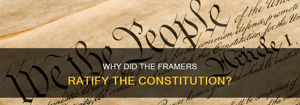 what pushed conventioneers to ratify constitution