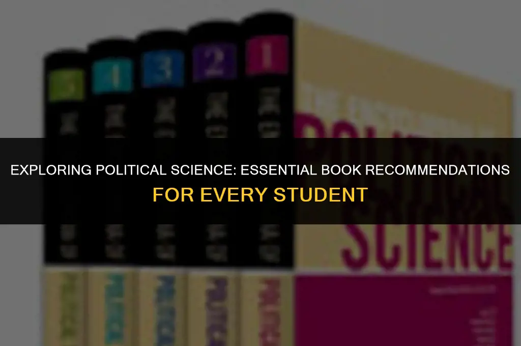 what recommednations to give a political science book
