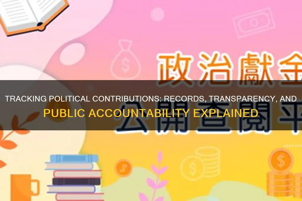 what records political contribution