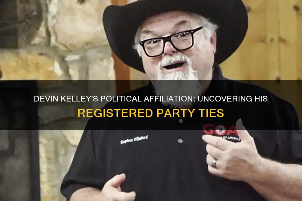 what registered political party was devin kelley