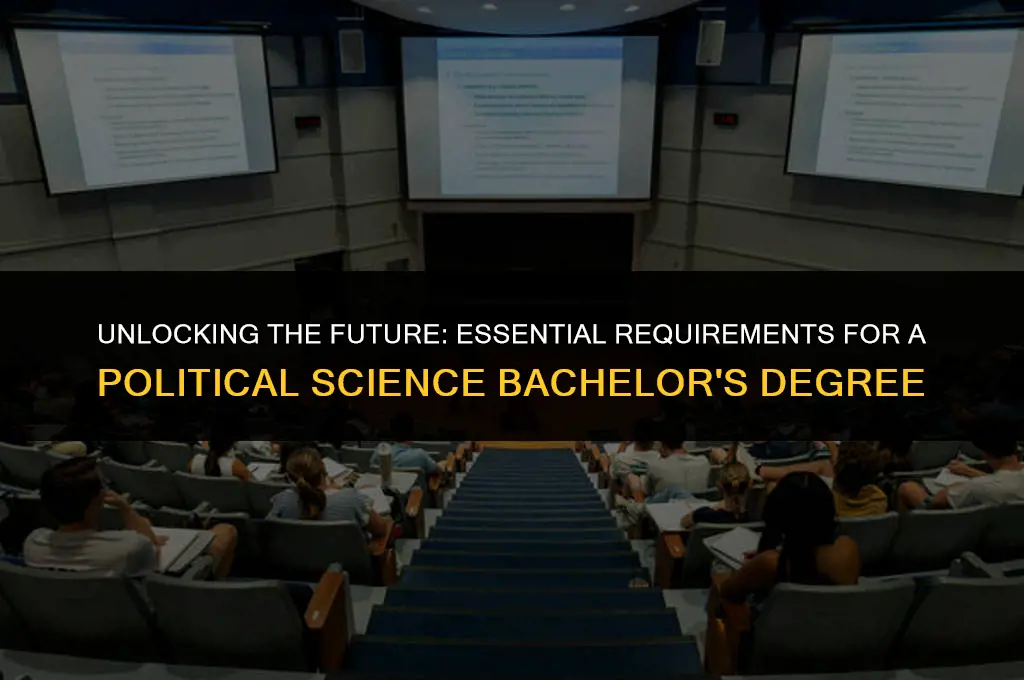 what requirements are needed for political science bachelors