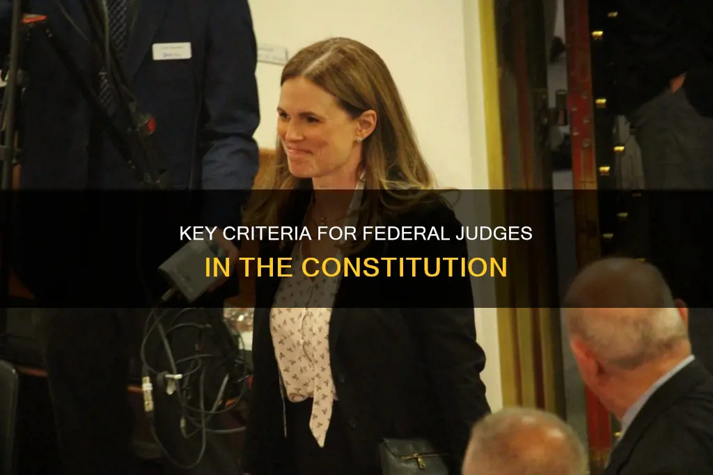 what requirements for federal judge are detailed in the constitution