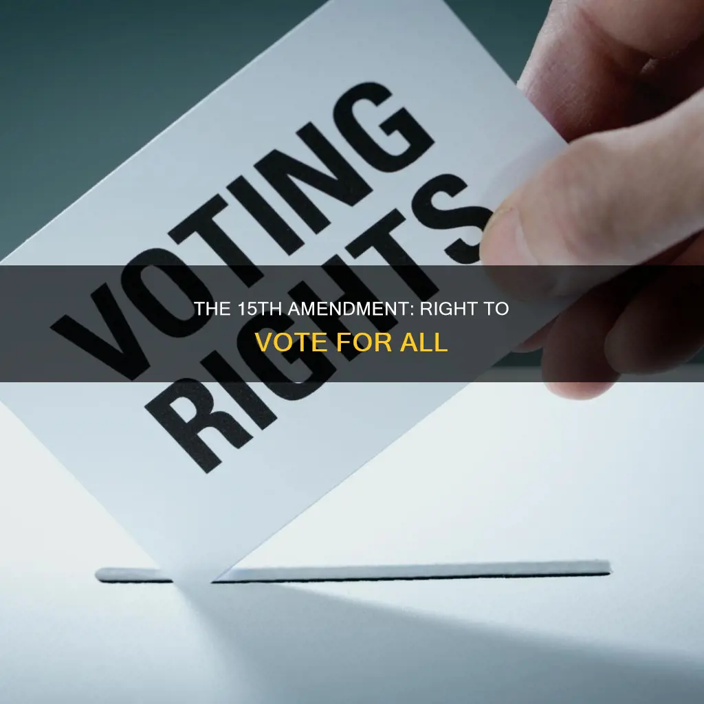 what right does the 15th amendment to the constitution give