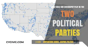 Geography's Impact on Shaping America's Two Dominant Political Parties