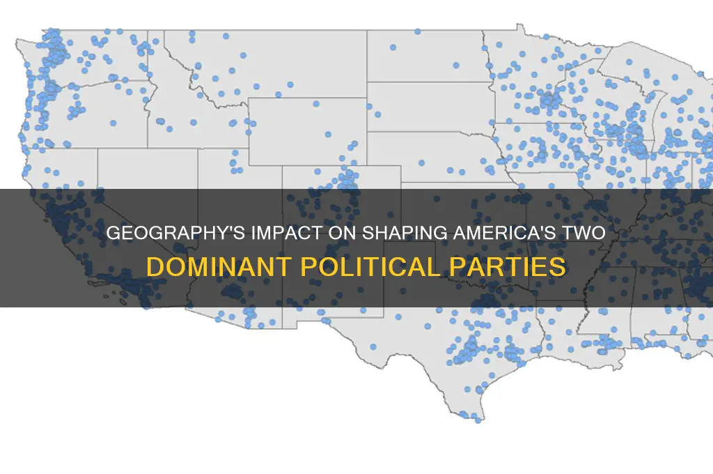 what role did geography play in the two political parties