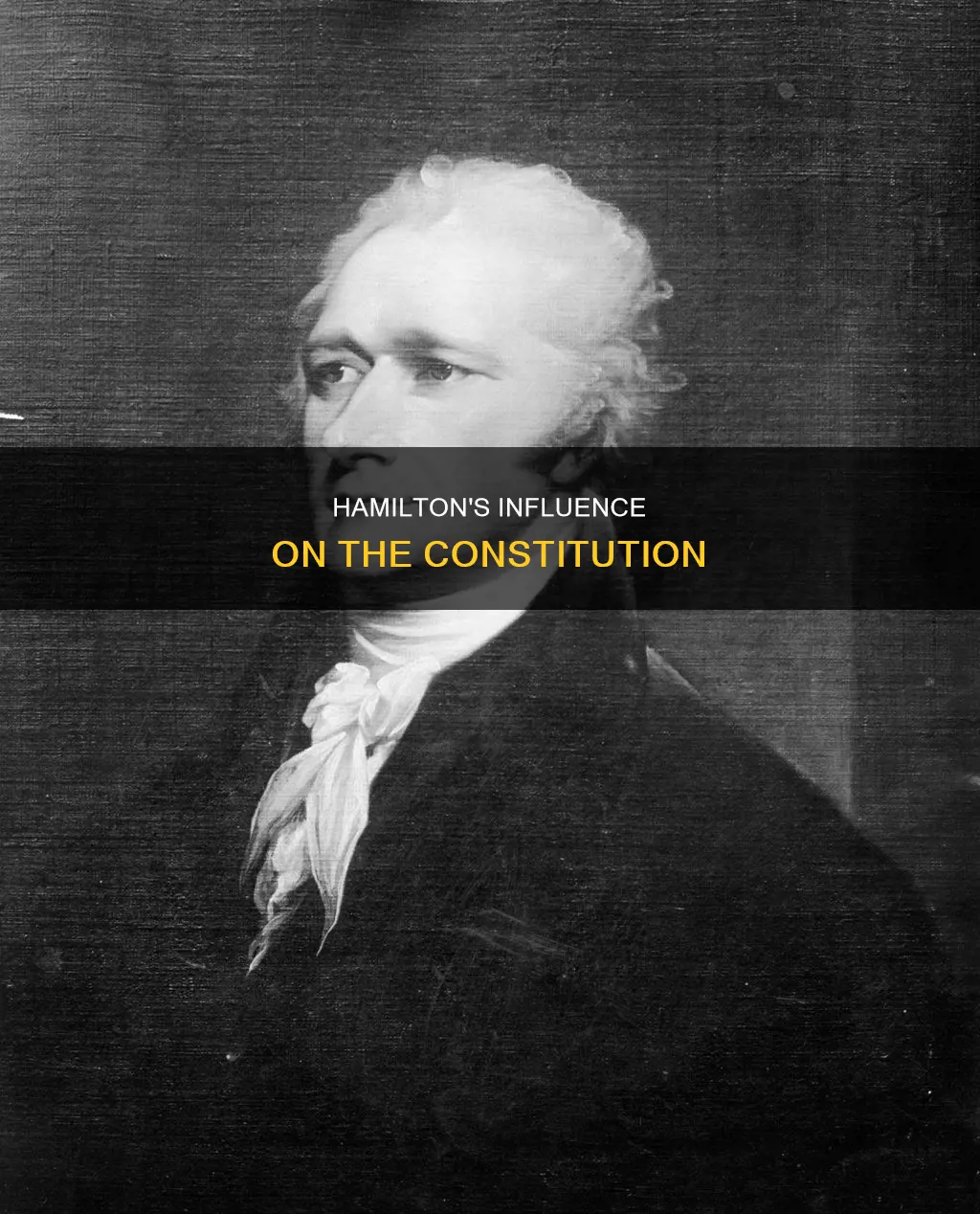 what role did hamilton play in the constitution