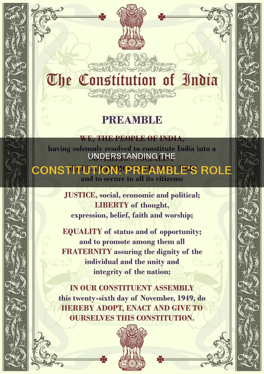 what role does the preamble play in interpreting a constitution