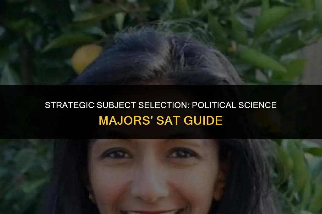 what sat subject tests should i take for political science