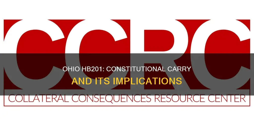 what section of ohio hb201 refers to constitutional carry