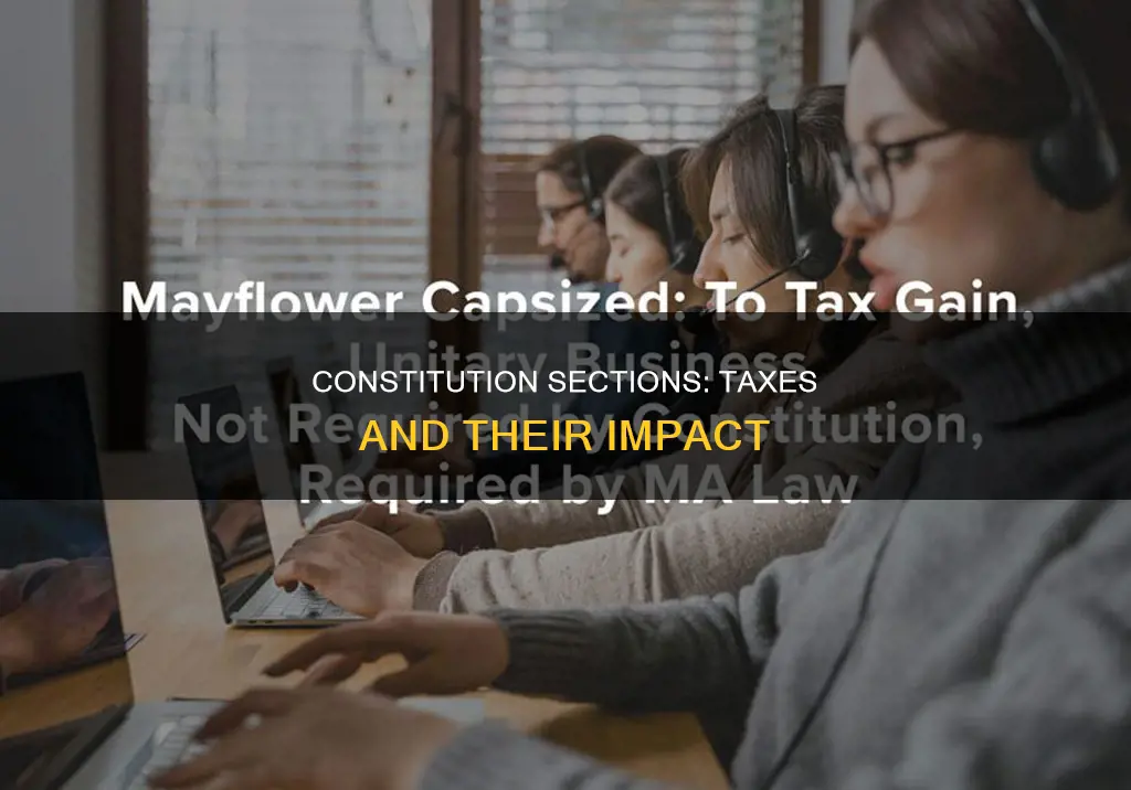what sections of the constitution deal with taxes