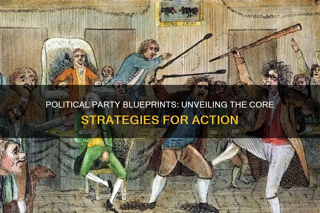what serves as the blueprint for action for political parties
